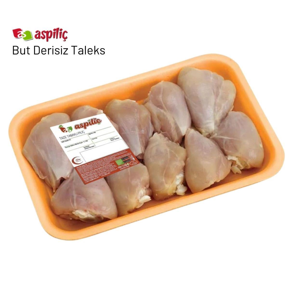 Aspiliç Tabaklı Tavuk But Derisiz Taleks (Kg)