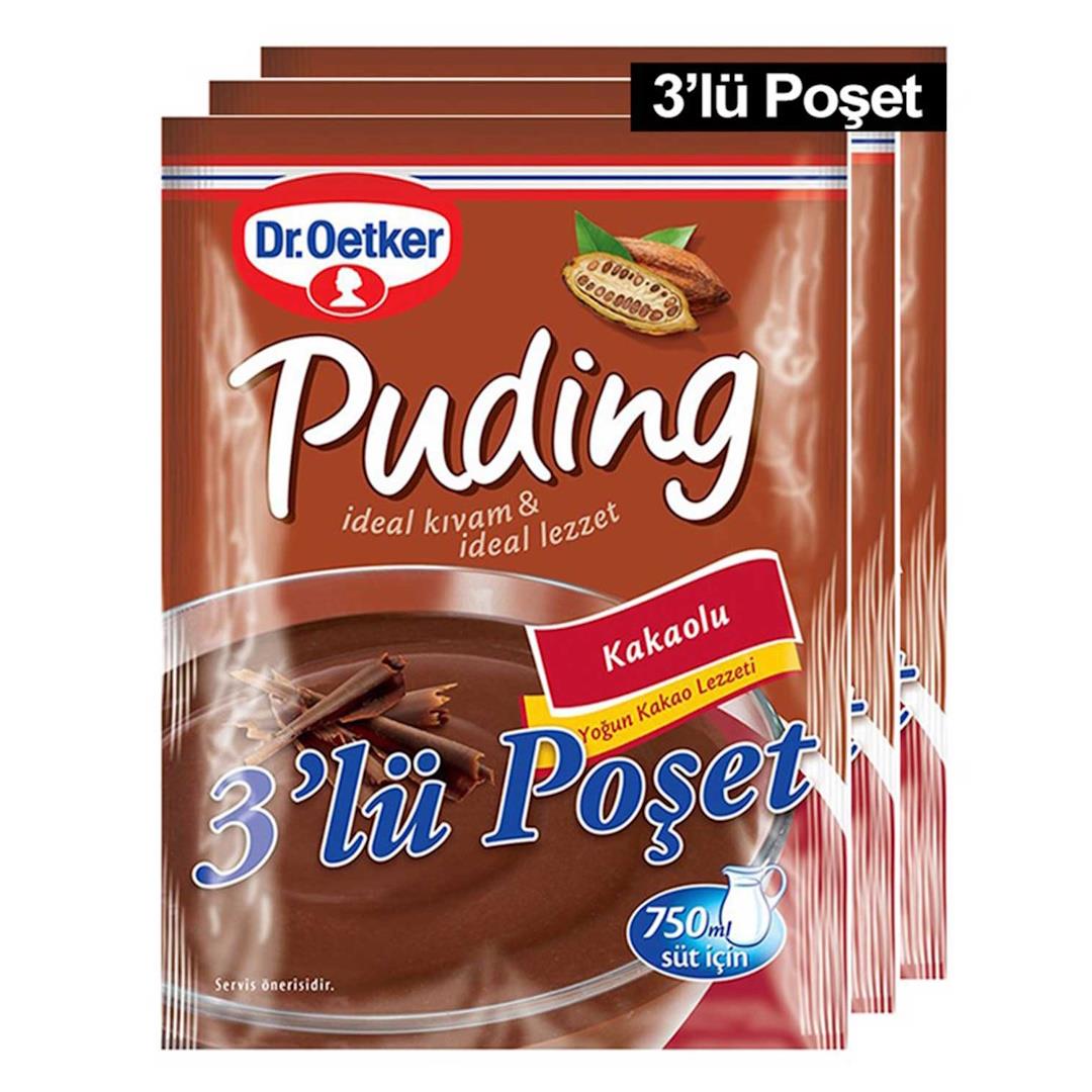 DR.OETKER PUDİNG 3,LÜ PAKET KAKAOLU 3X147G