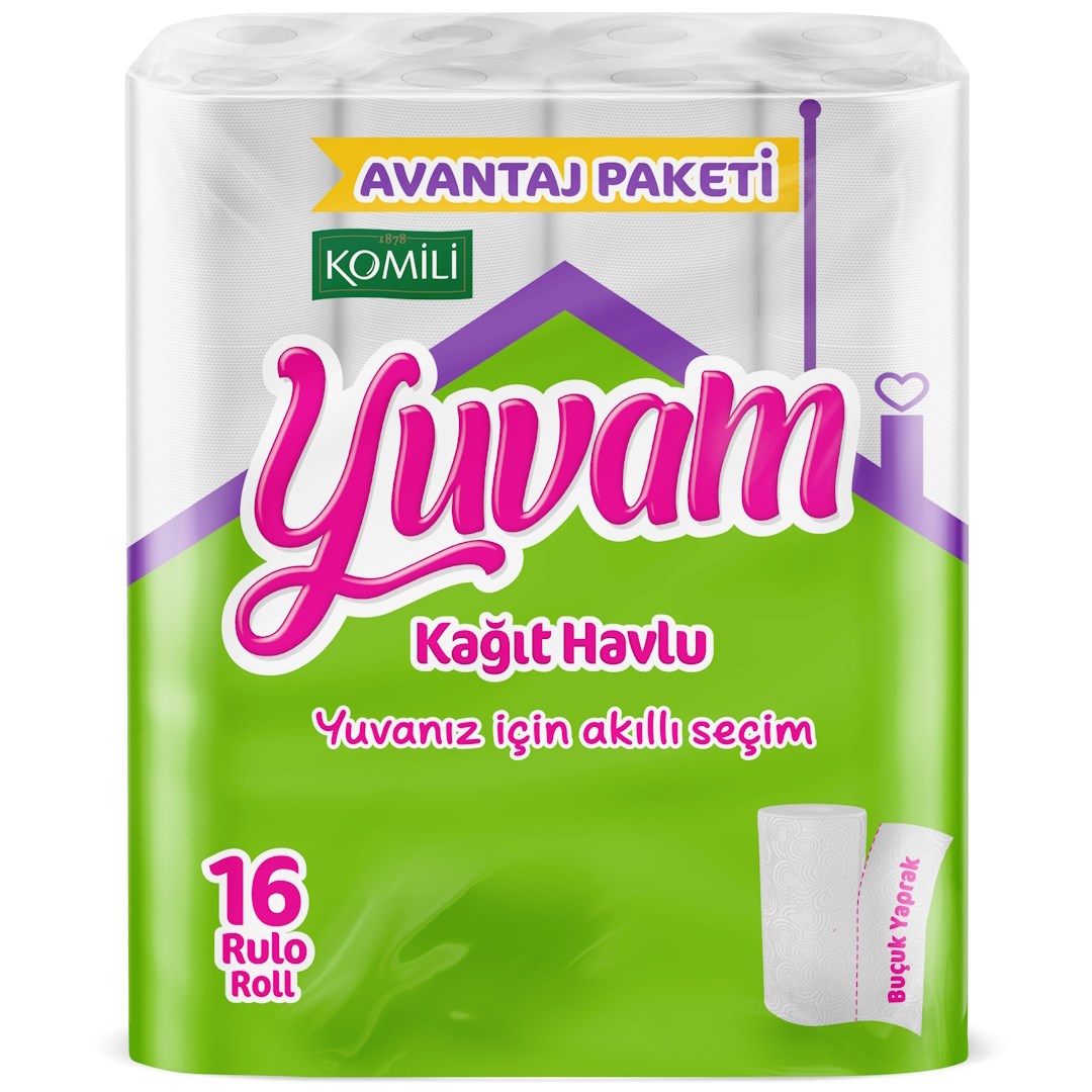 KOMILI YUVAM KAGIT HAVLU 16 LI 1*3