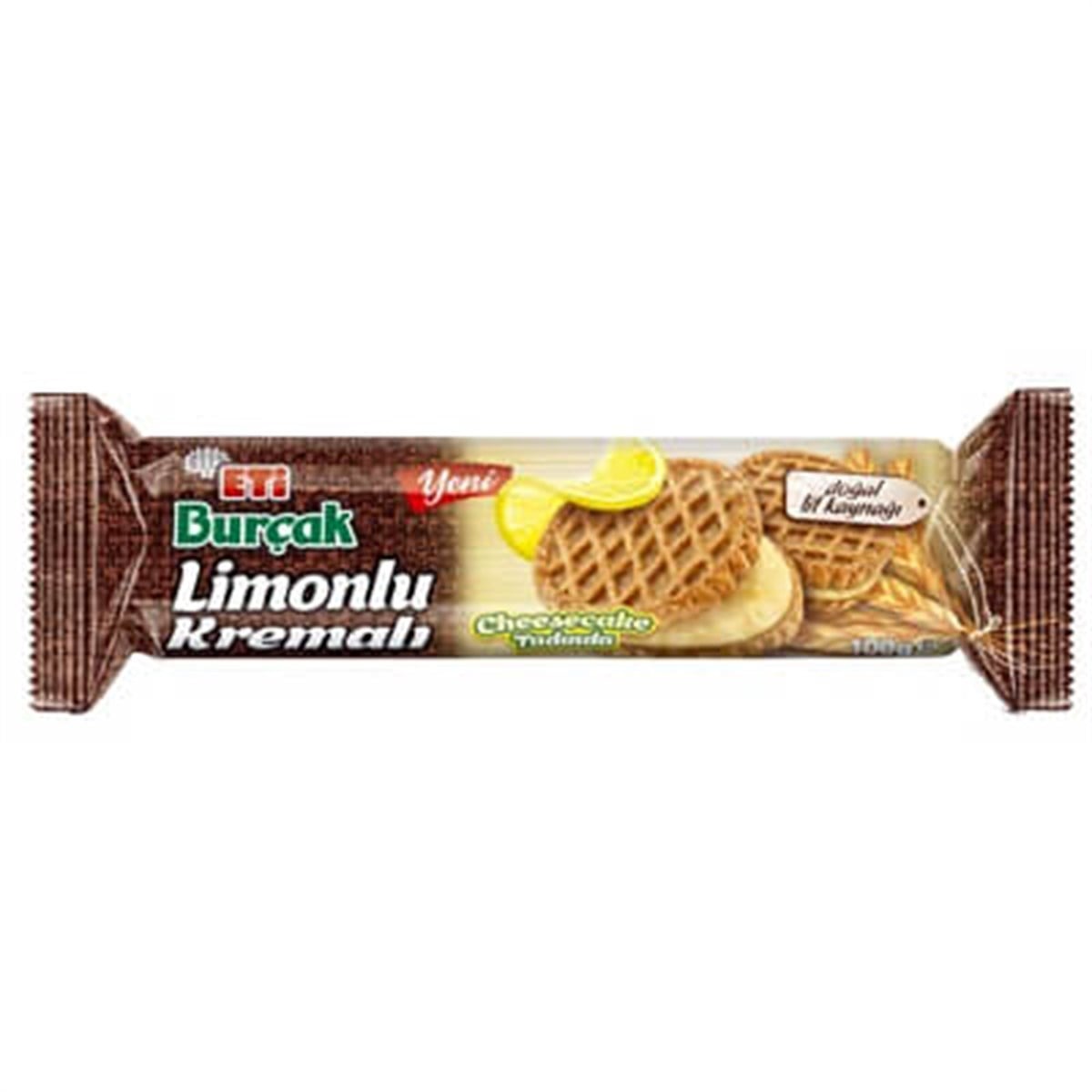 ETI BURÇAK LIMONLU  KREMALI BISKÜVI 100 GR*12