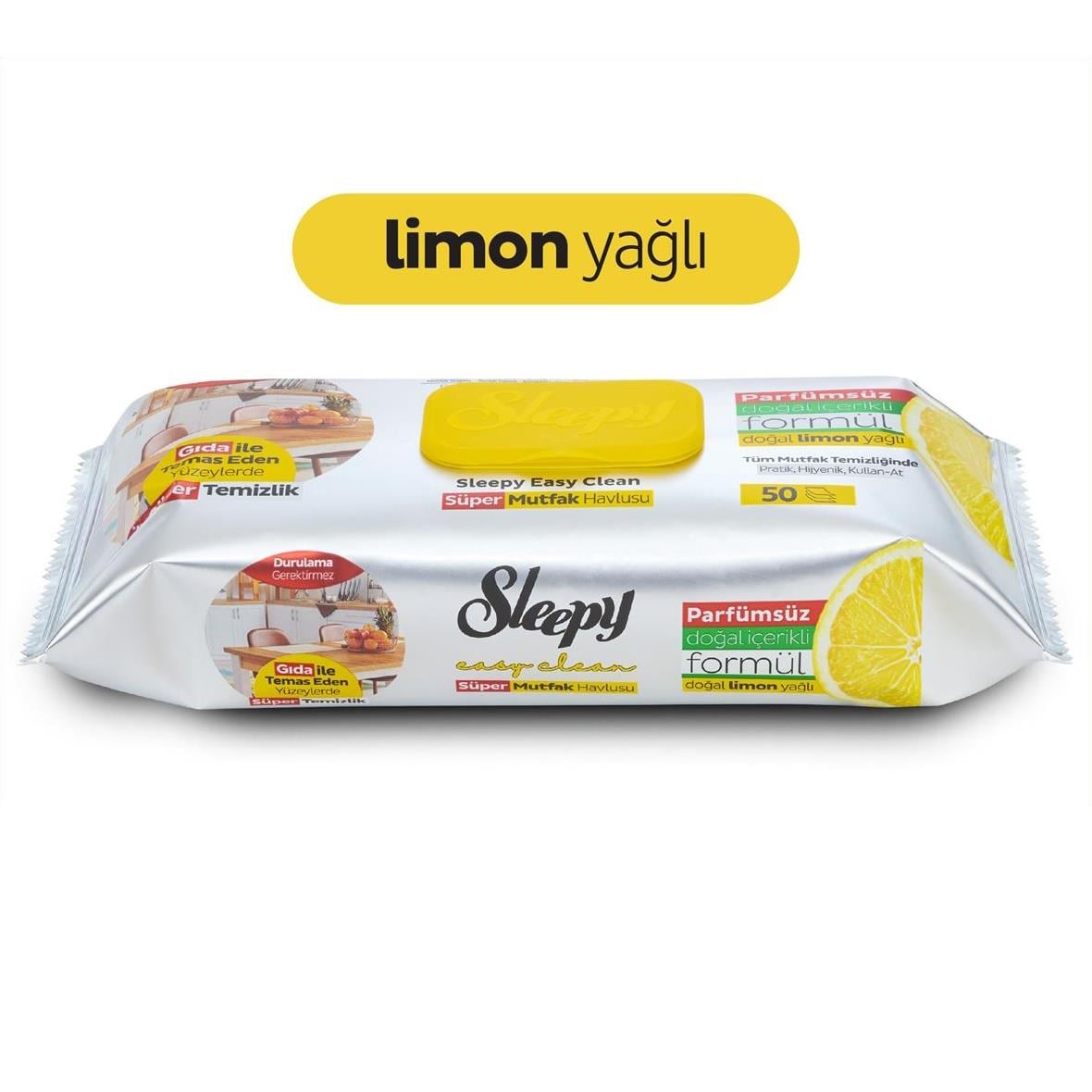 SLEEPY YUZEY TEMZ HAVLU 50 LI LIMON 1*12