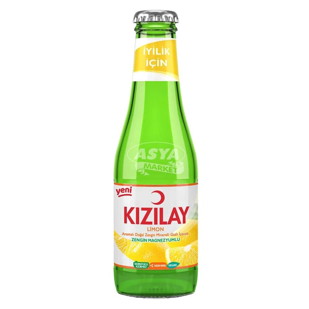 KIZILAY LİMON AROMALI DOĞAL ZENGİN MİNERALLİ GAZLI İÇİCEK 200ML