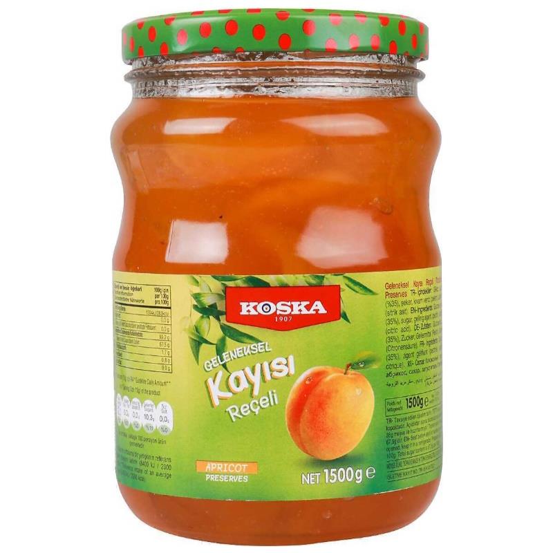 KOSKA REÇEL 1500 GR KAYISI*4