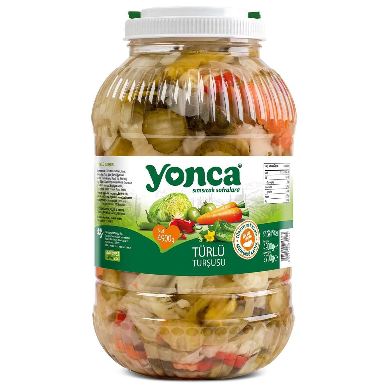YONCA TURLU TURSU 5 LT*4