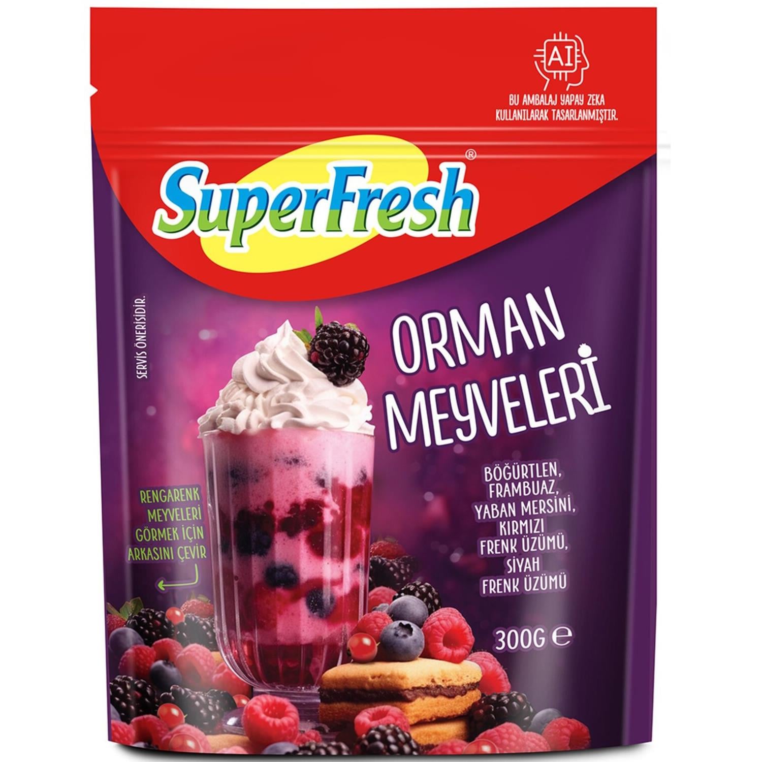 SÜPERFRESH 300 GR ORMAN MEYVELERİ 1*8
