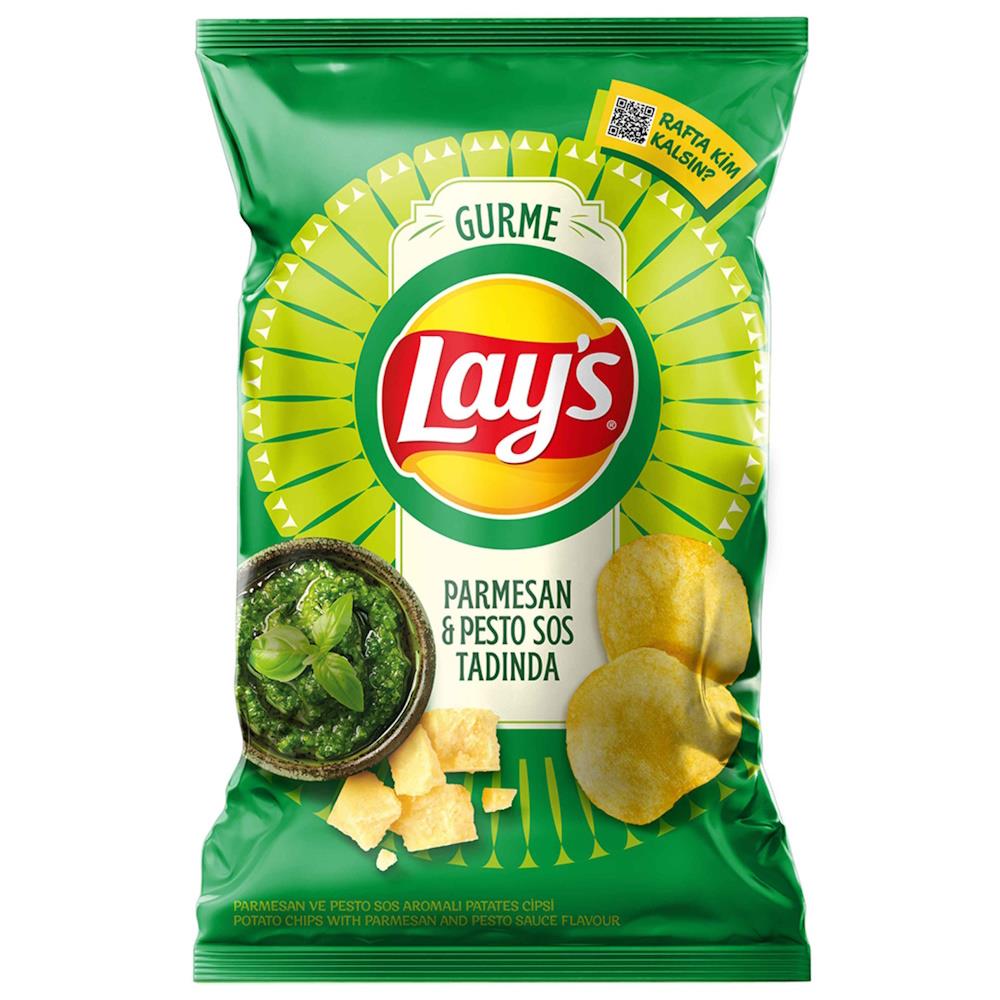LAYS GURME PARMESAN PESTO SOS 105GR