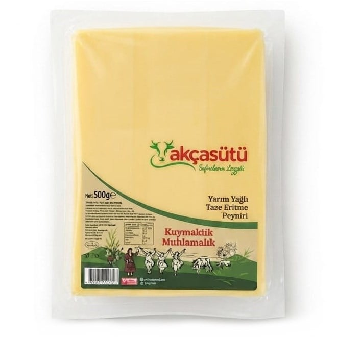 AKCASUTU 500 GR YARIM YAGLI ERITME PEYNIRI
