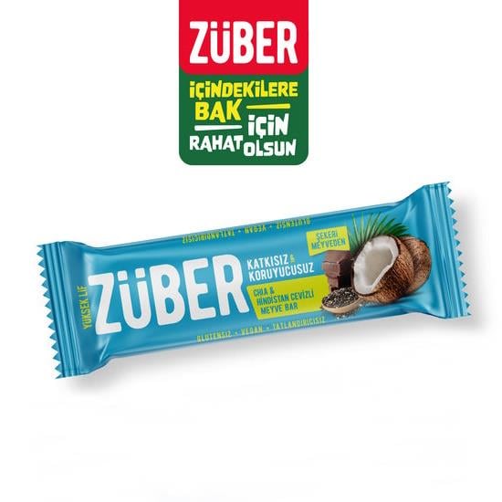 ZUBER CHIA HINDISTAN CEVIZLI MEYVE BAR 40 GR*12