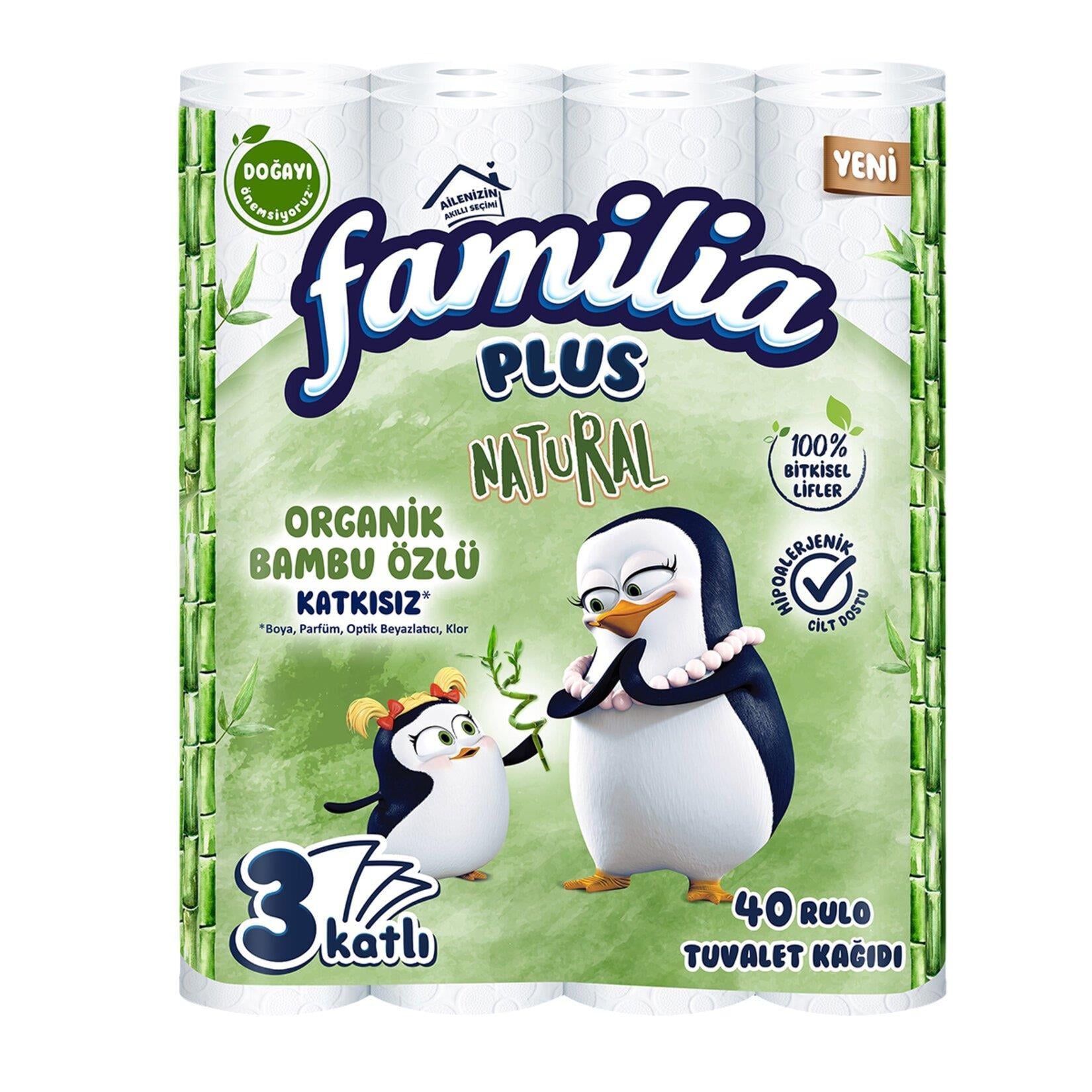FAMİLİA TUVALET KAĞIDI NATURAL 40 LI
