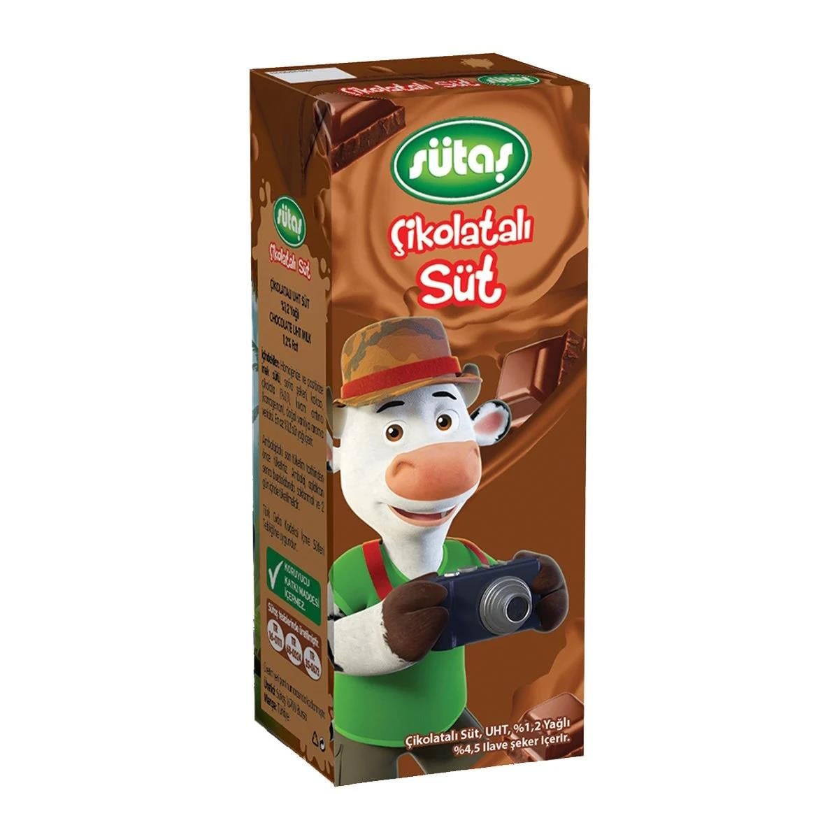 SÜTAS SÜT 180 ML UHT KAKAOLU ÇIKOLATALI