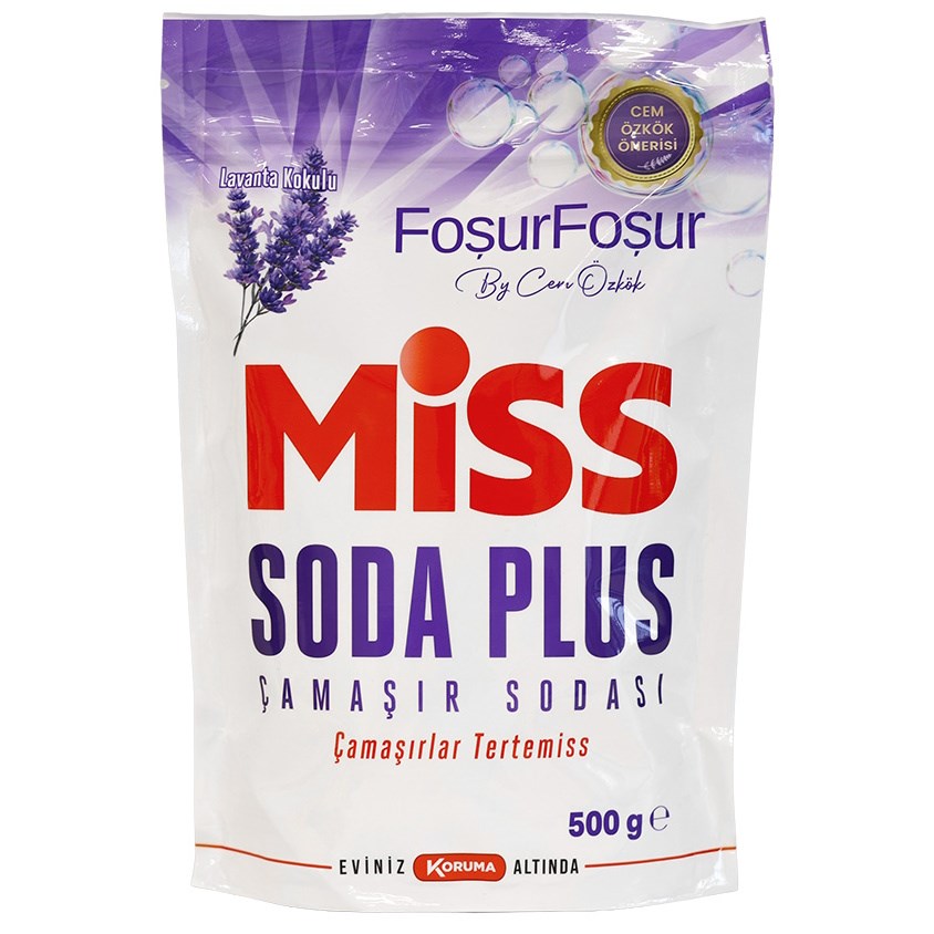 MISS 500 GR SODA PLUS LAVANTA*12