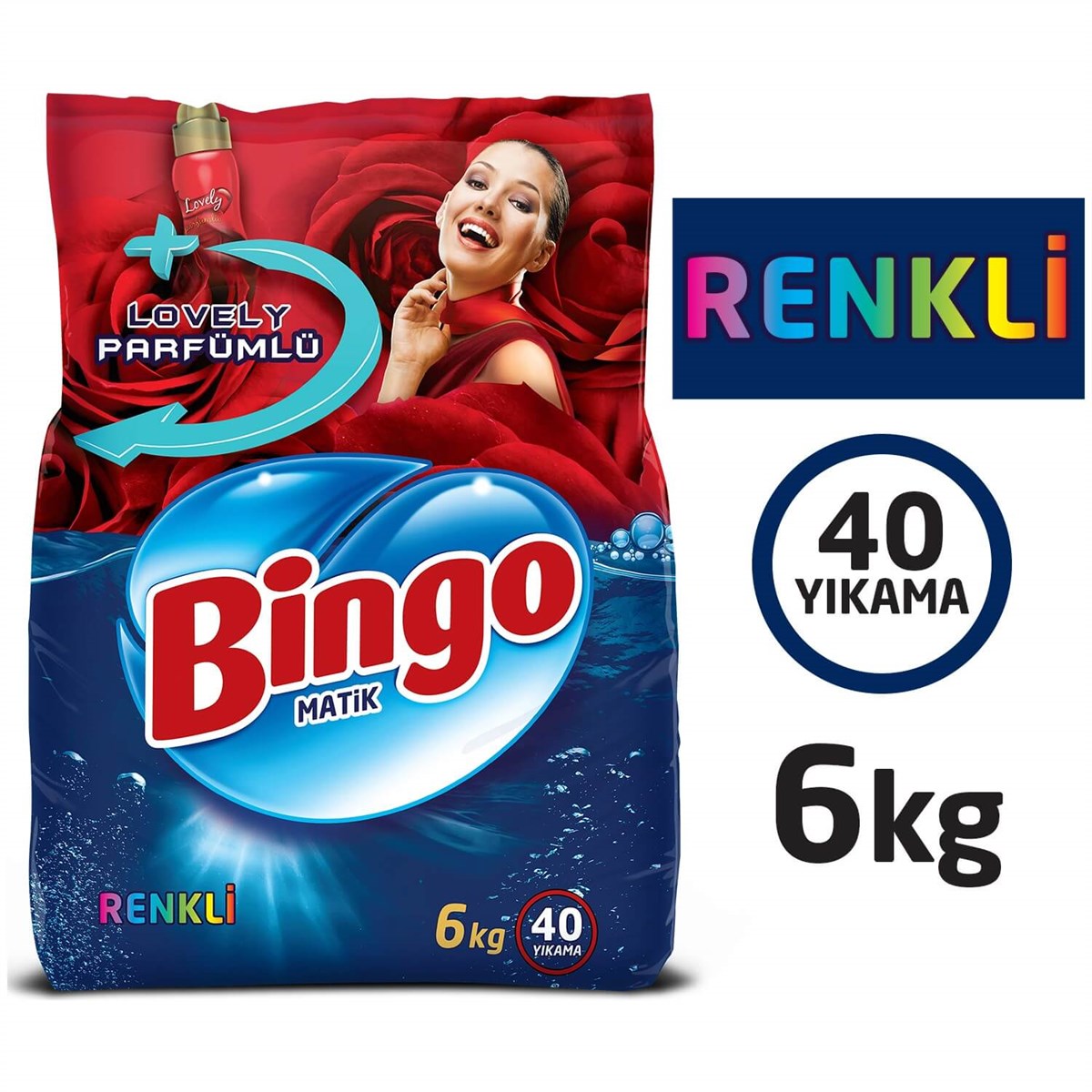 BINGO MATIK 6 KG  RENKLILER IÇIN MASKE HEDIYELI