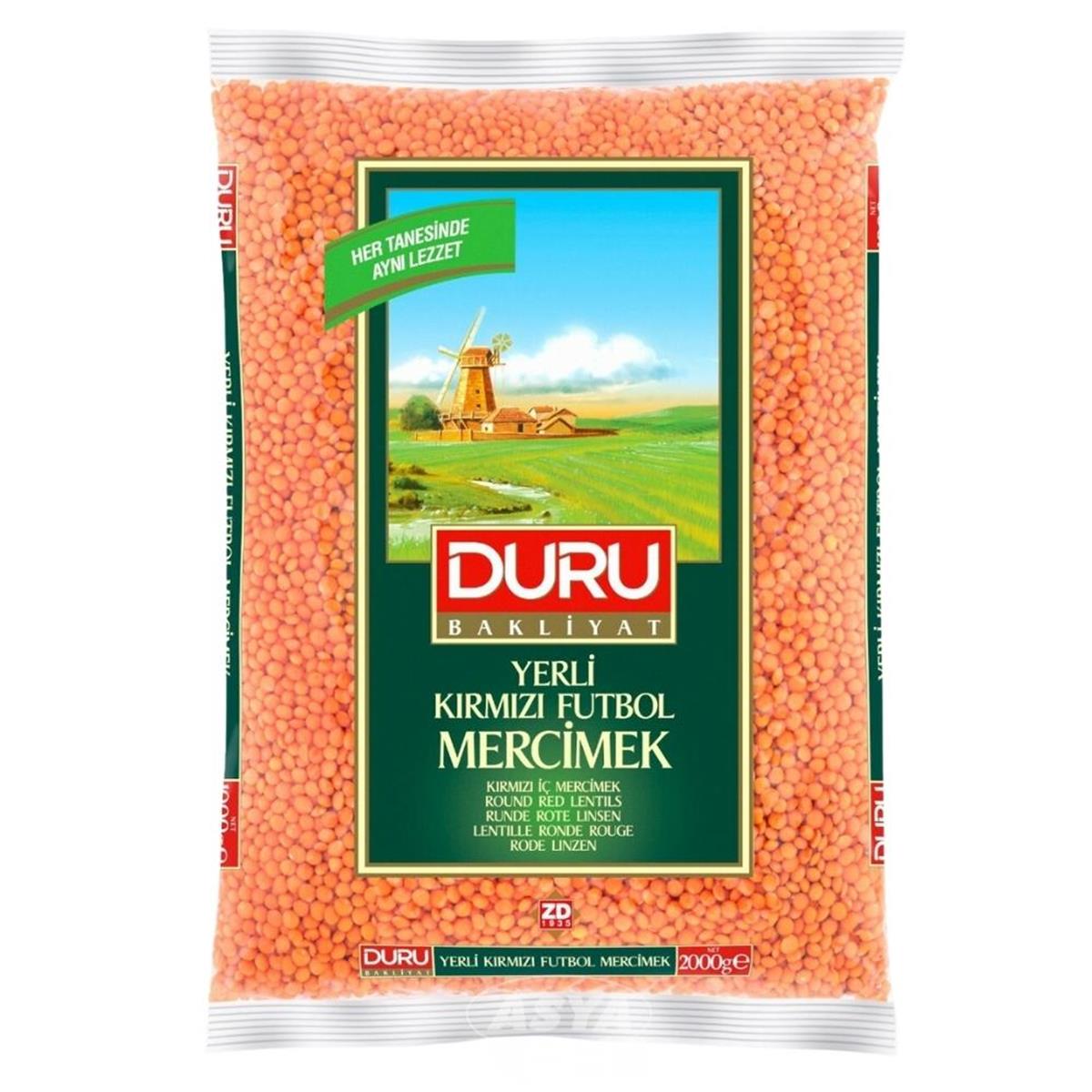 DURU BAKL.2 KG KIRMIZI FUTBOL MERCIMEK