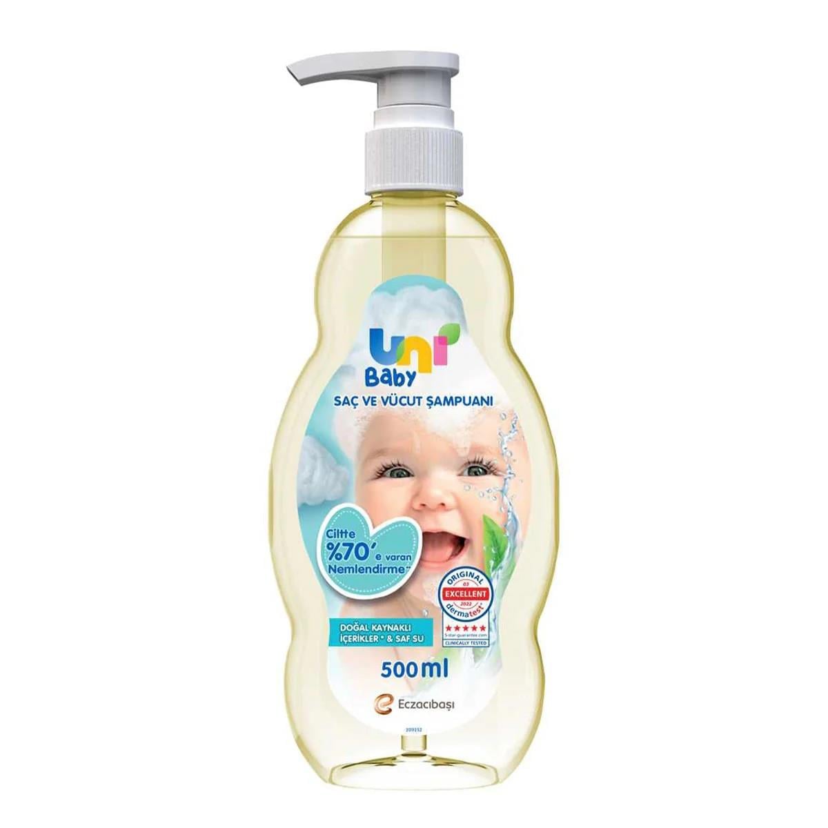 UNI BABY 500 ML SAÇ VE VÜCUT ŞAMPUANI 1*16