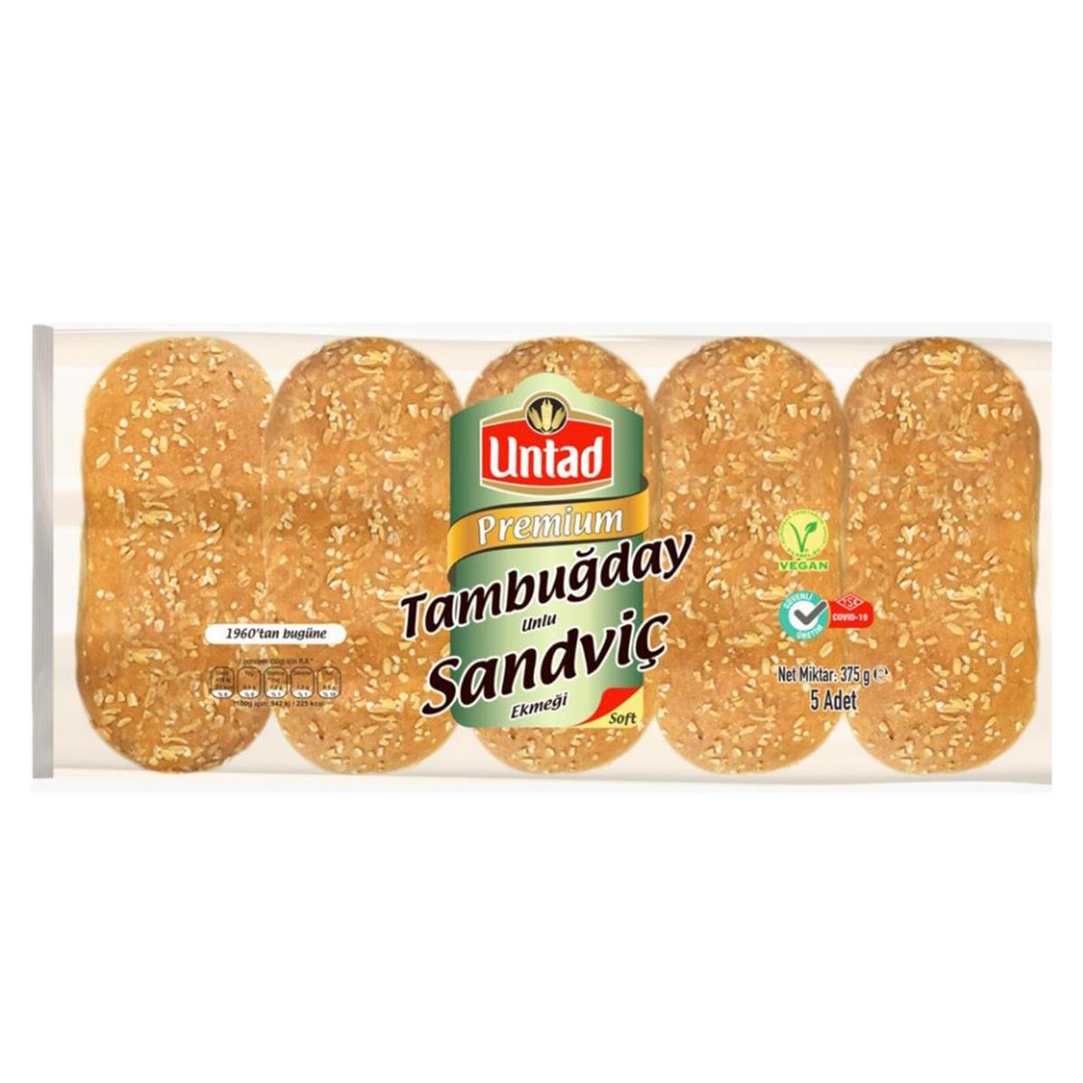 UNTAD PREM.TAM BUĞ.UNLU SANDVİÇ 5Lİ  375 GR