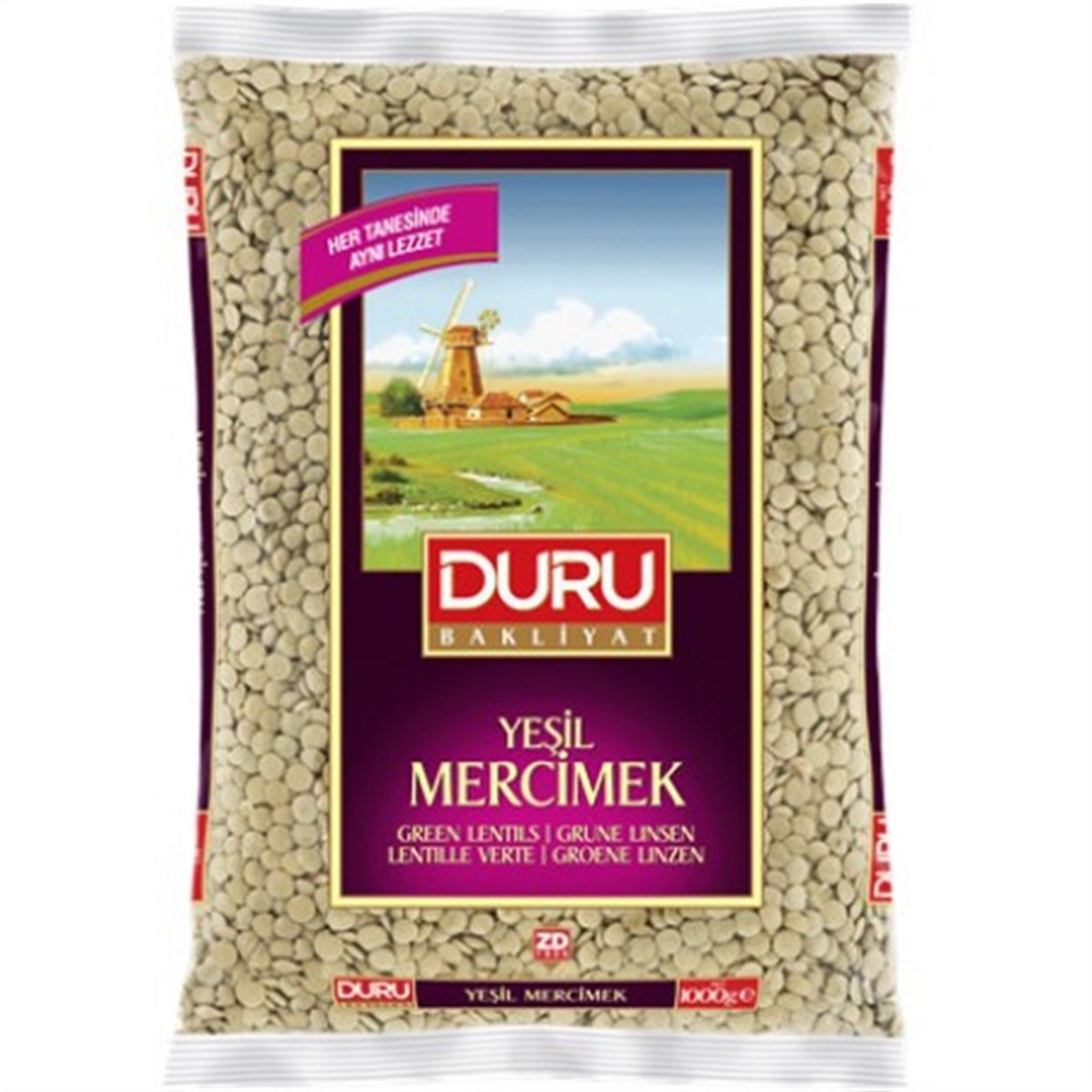 DURU 1 KG YESIL MERCIMEK*12