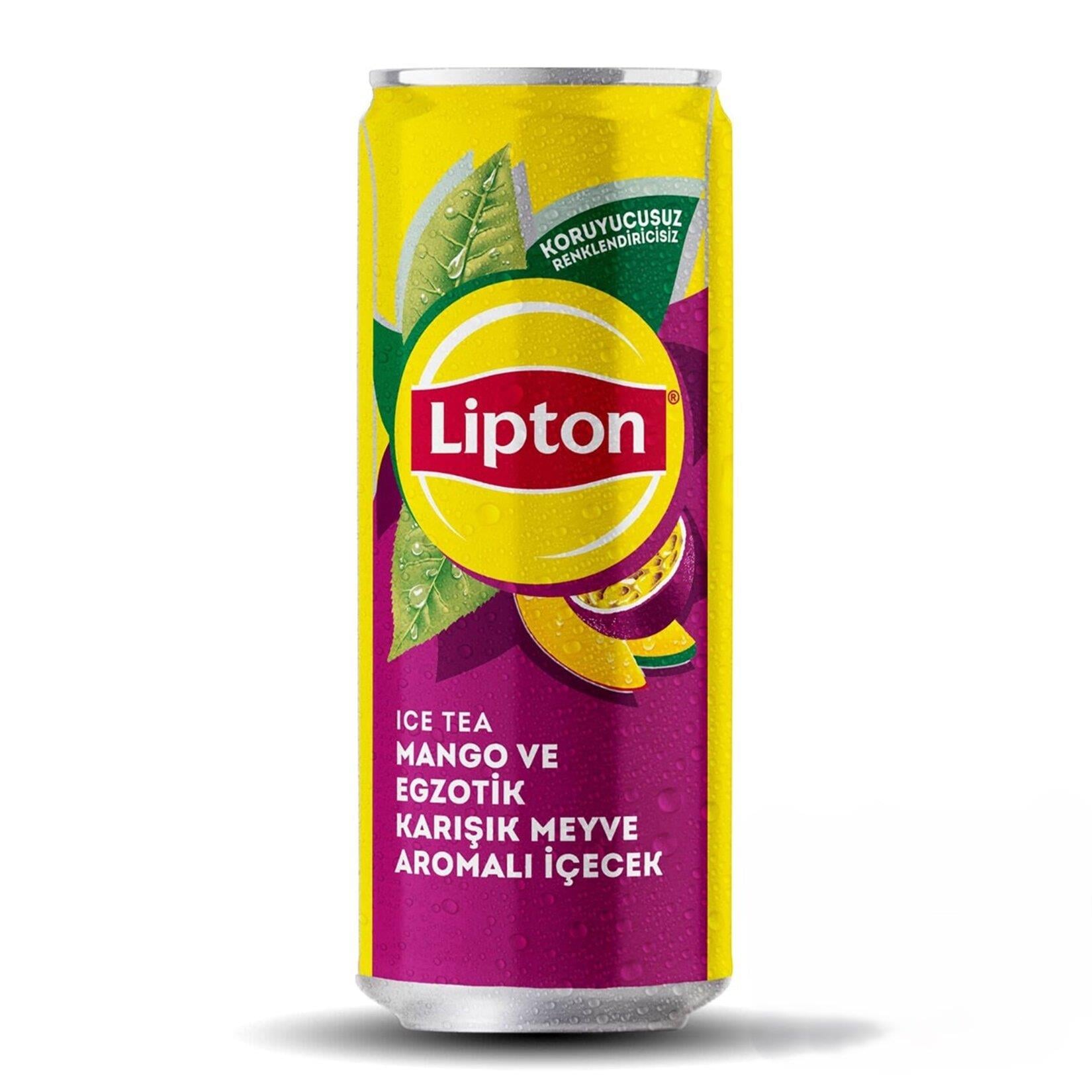 LİPTON ICE TEA MANGO VE EGZOTİK KARIŞIK MEYVE AROMALI SOĞUK ÇAY 330ML