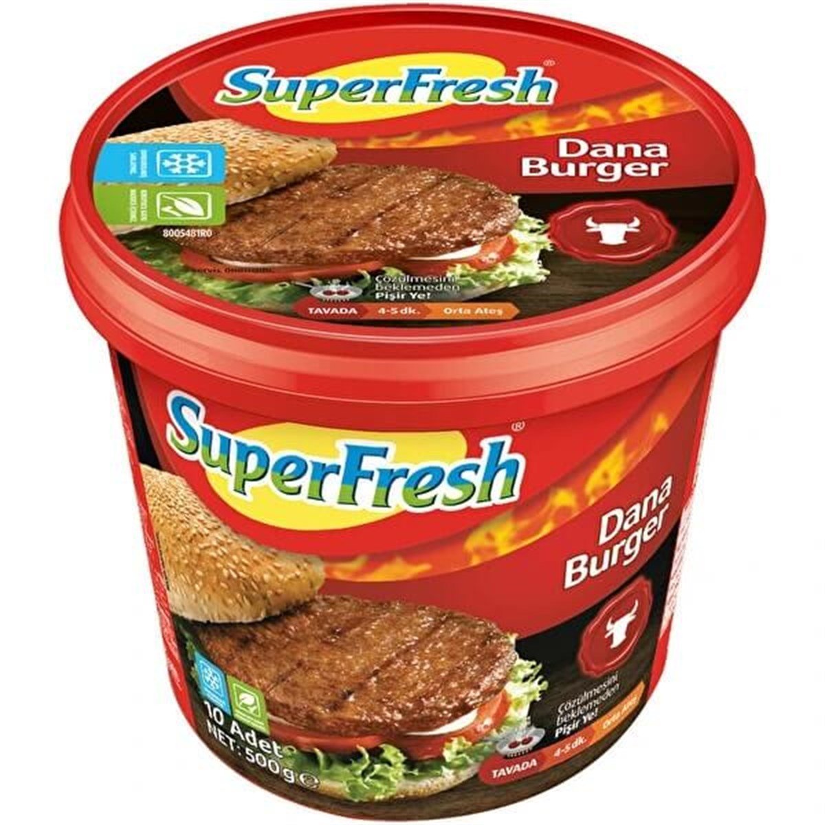 SüperFresh Dana Burger 500g Hamburger Köftesi
