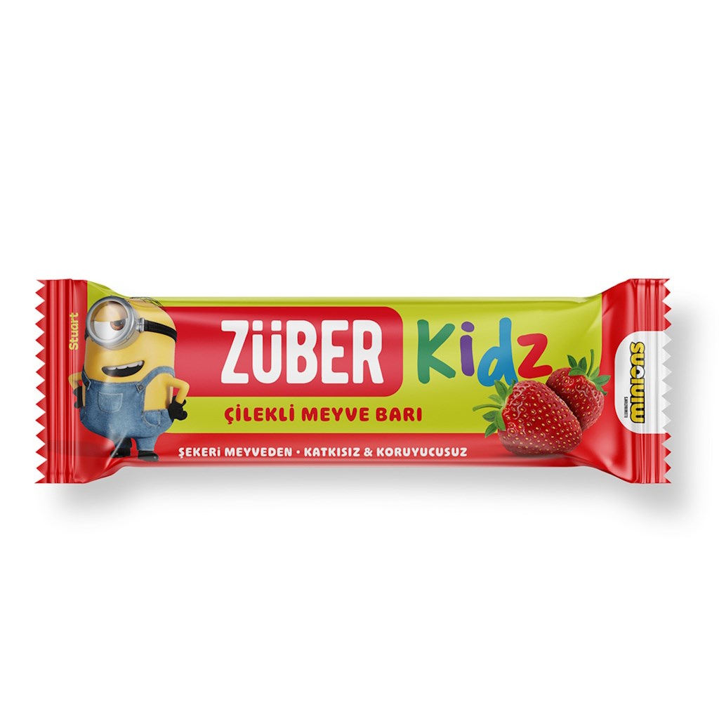 ZUBER KIDZ CILEKLI MEYVE BAR 25 GR*16