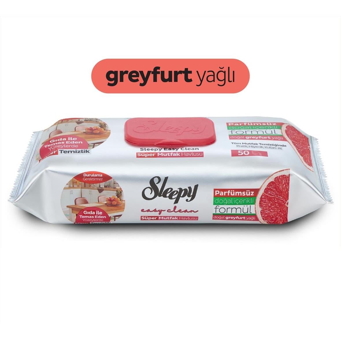 SLEEPY YUZEY TEMZ HAVLU 50 LI GREYFURT 1*12