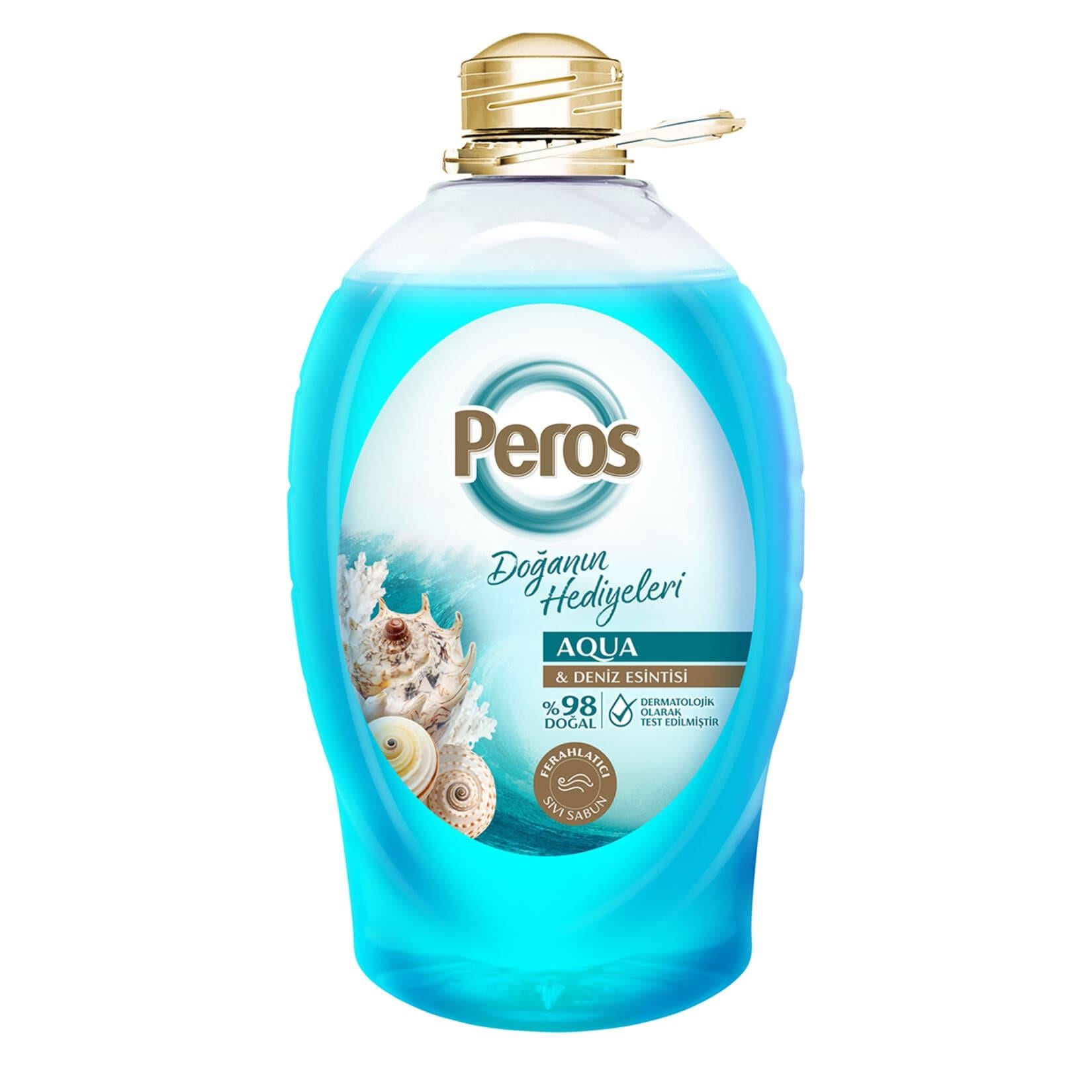 PEROS 3 KG SIVI SABUN AQUA & SEA BREZE * 4