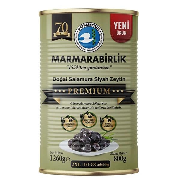 MARMARABIRLIK 800 GR PREMIUM 2XL ZEYTIN 181-200 *6