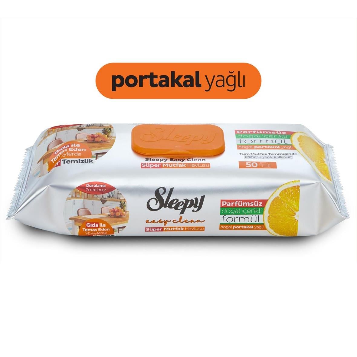SLEEPY YUZEY TEMZ HAVLU 50 LI PORTAKAL 1*12
