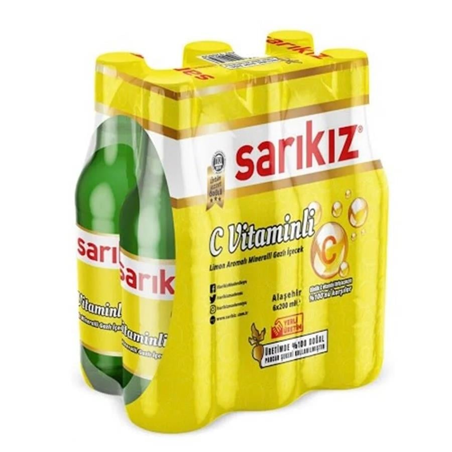 SARIKIZ 200 ML 6 LI C VİTAMİNLİ SODA 