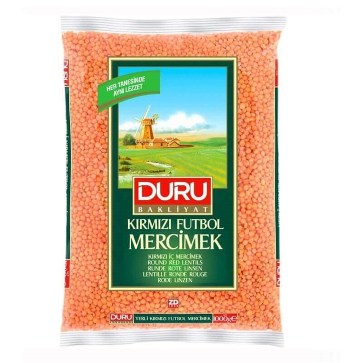 DURU 1 KG KIRMIZI FUTBOL MERCIMEK 