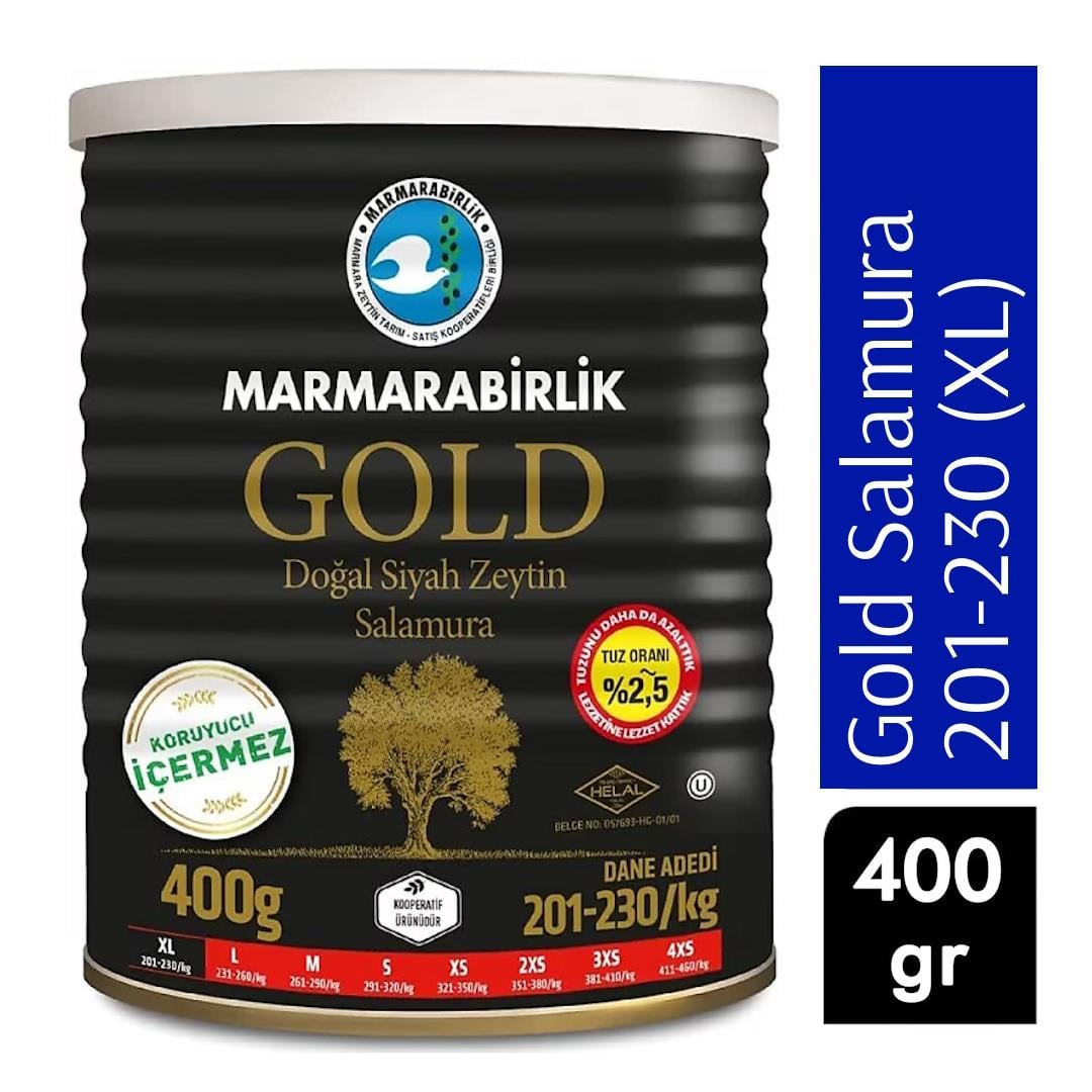 MARMARABIRLIK GOLD 400 GR ZEYTIN (201-230)