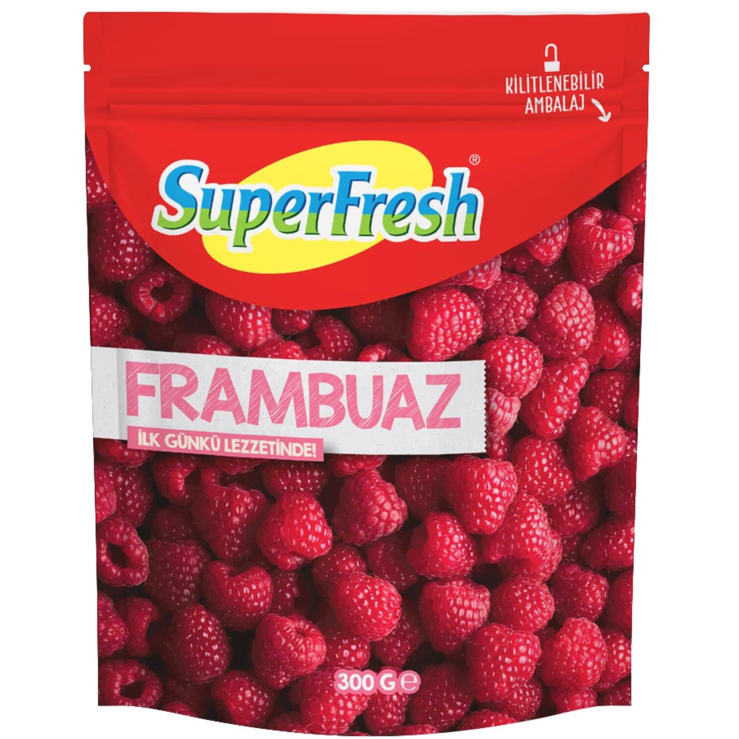 SÜPERFRESH 300 GR FRAMBUAZ 1*8