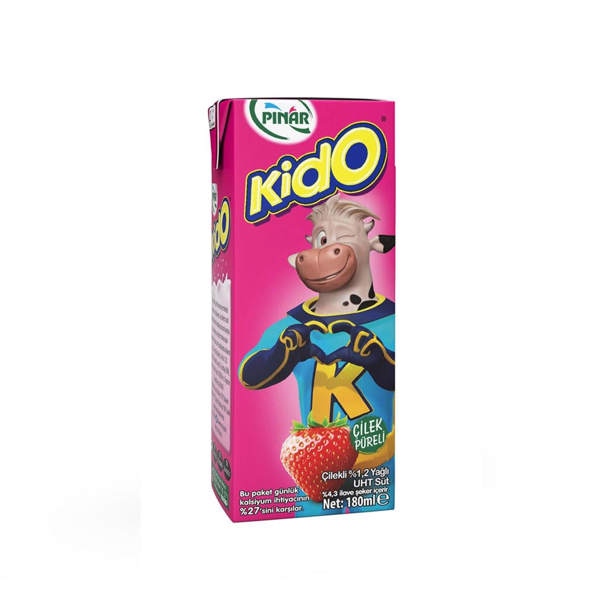 PINAR SÜT KIDO 180ML ÇILEKLI 1*27