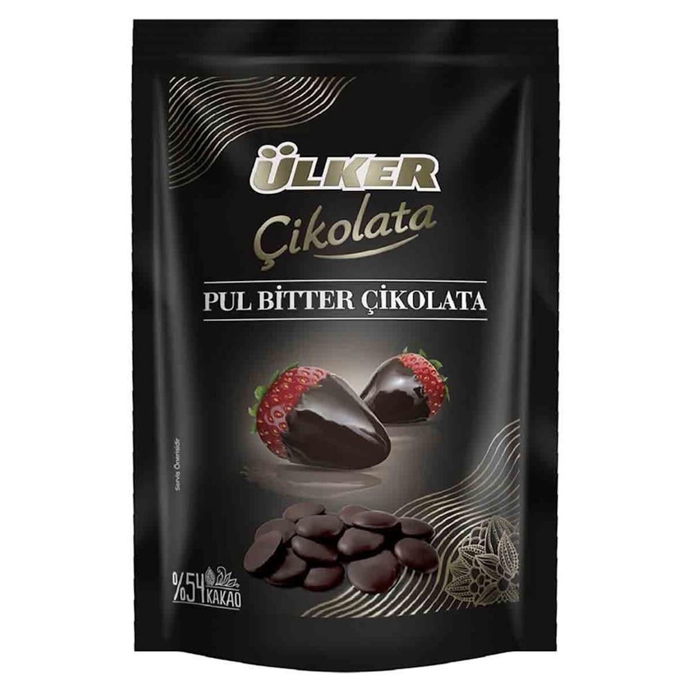 ÜLKER PUL ÇİKOLATA %54 BİTTER 100 GR *12