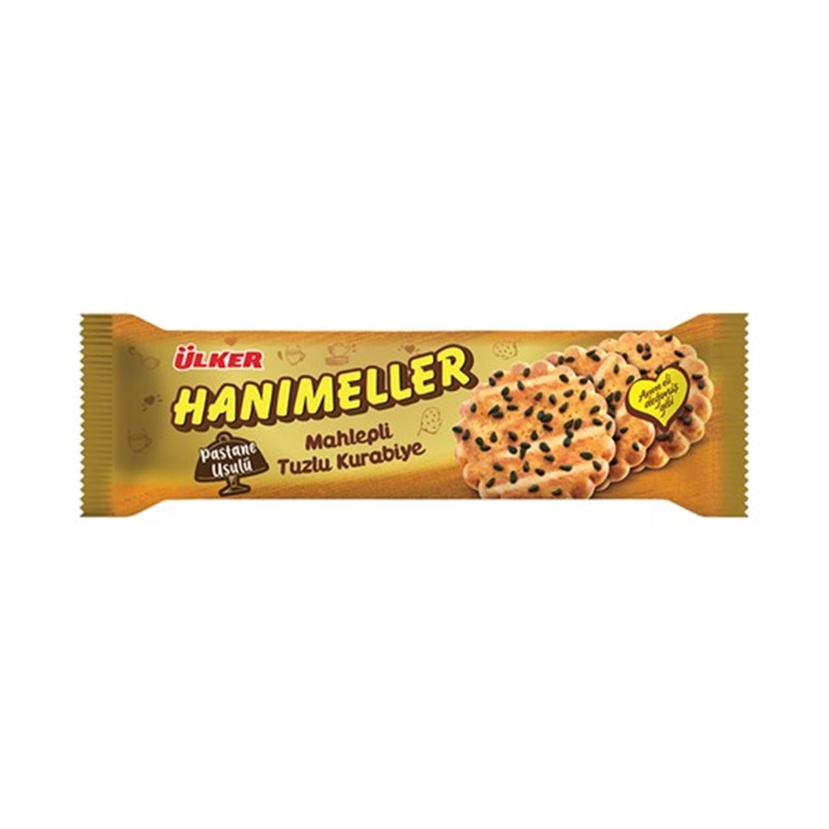 ÜLKER HANIMELLER MAHLEP.TUZLU KURABIYE 81 GR 1*18 