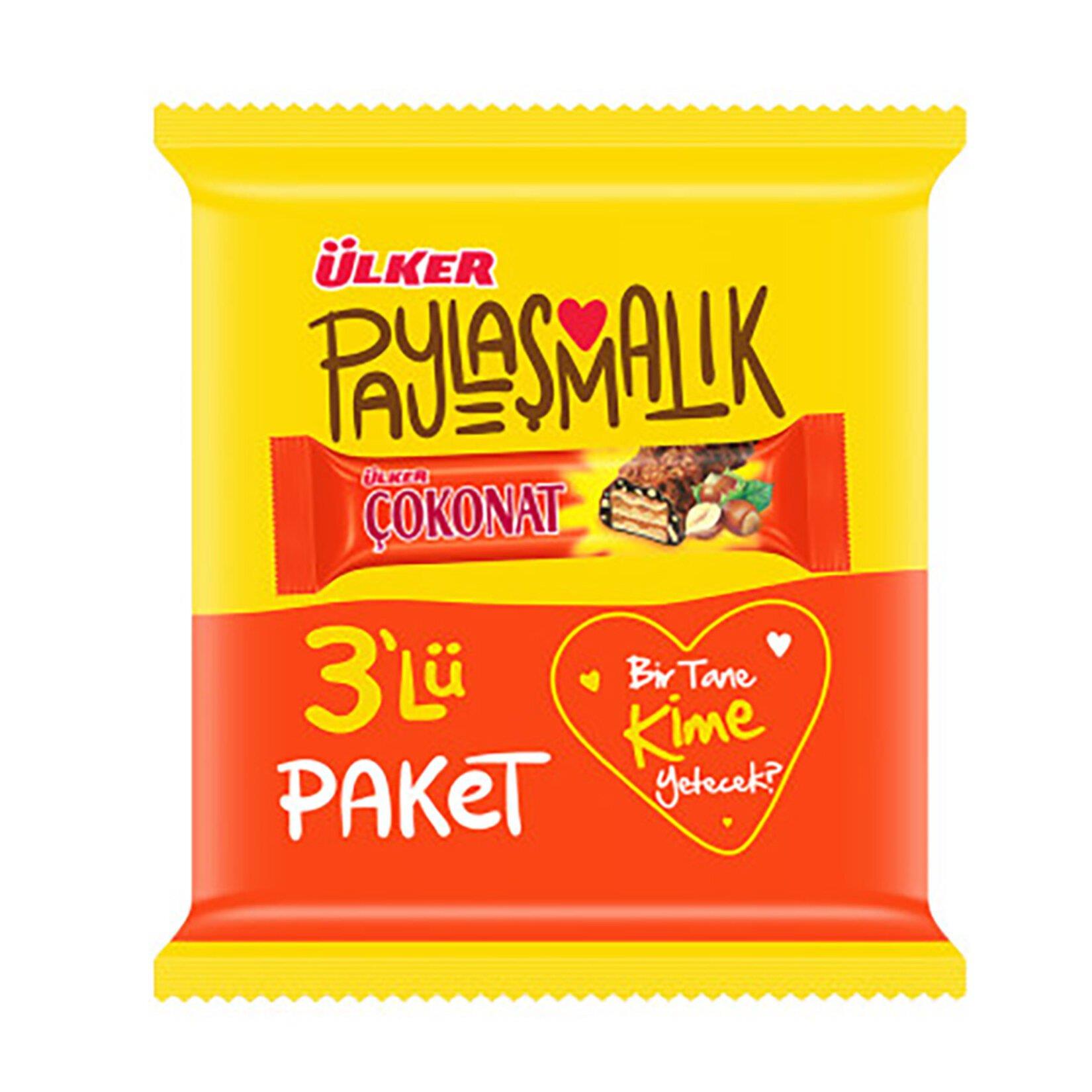 ÜLKER ÇOKONAT 3 LÜ PAKET 99 GR