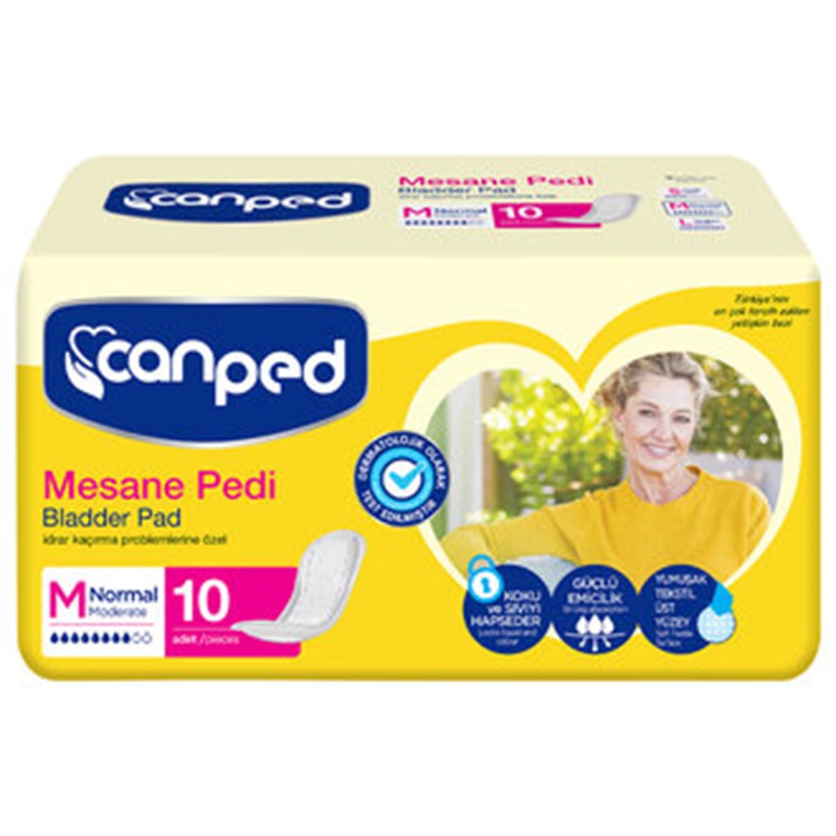 Canped Yetişkin Mesane Pedi M 12 Adet