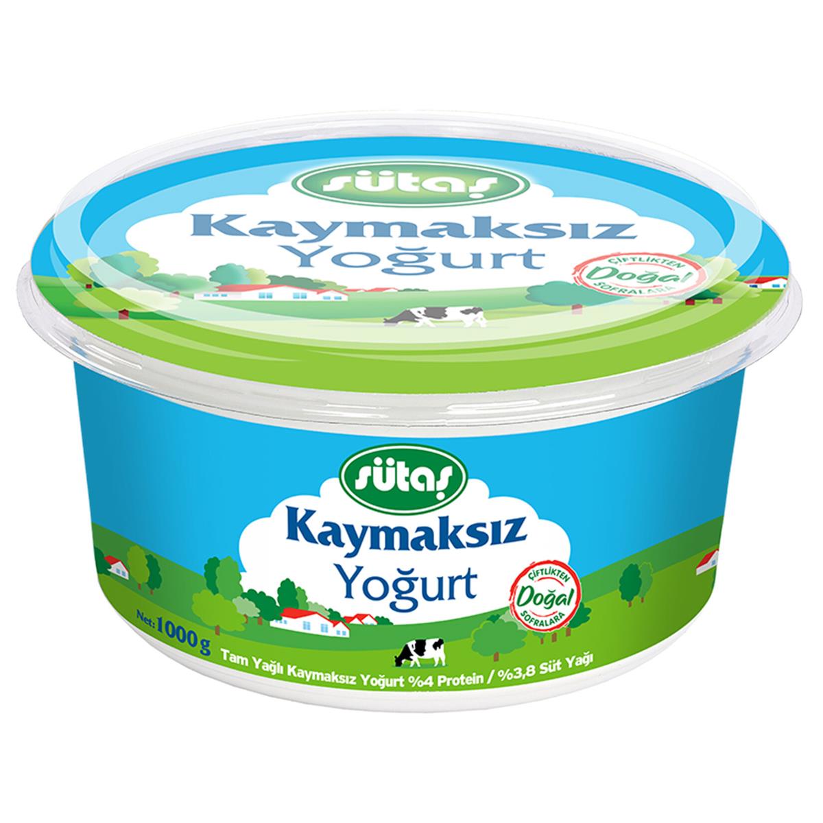Sütaş Kaymaksız Yoğurt 1000g