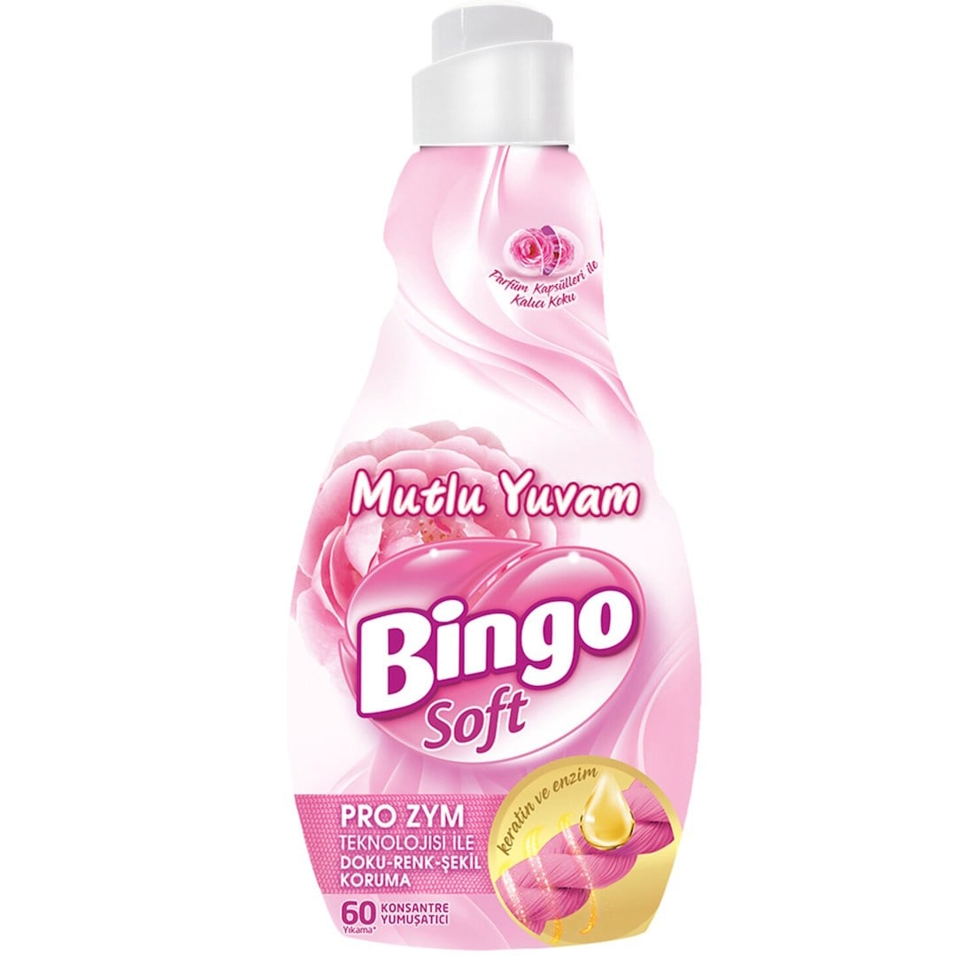 Bingo Soft Mutlu Yuvam Konsantre Yumuşatıcı 1440ml 60 Yıkama
