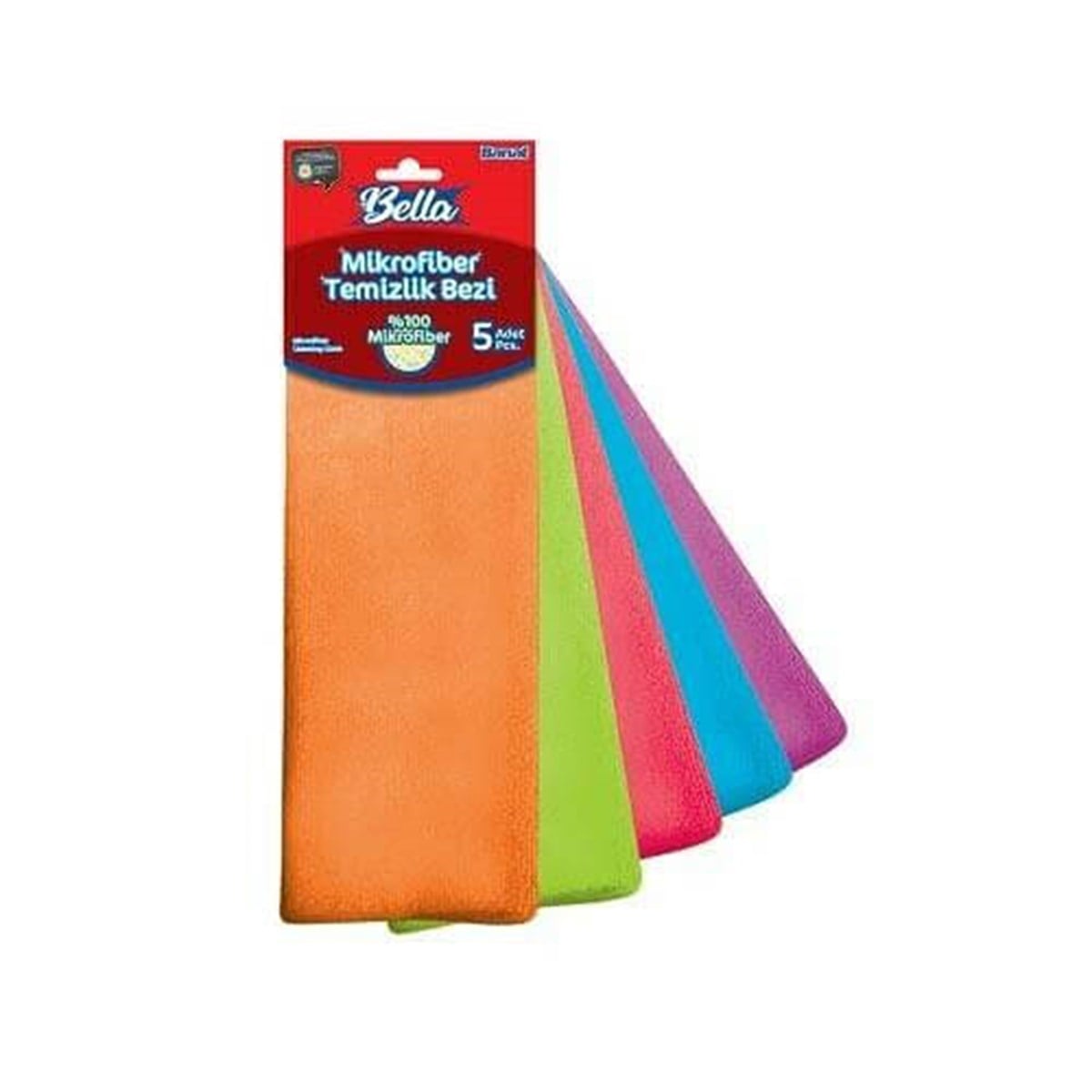 Banat Bella Comfort Mikrofiber Temizli Bezi 5'li Ekonomik Paket