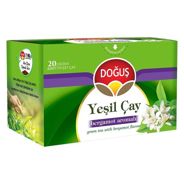 DOĞUŞ YEŞİL ÇAY BERGOMAT AROMALI 20ADET 35G
