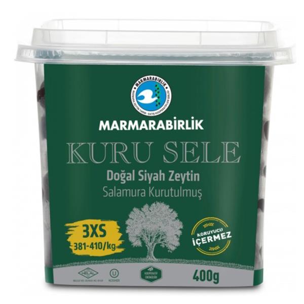 MARMARABİRLİK KURU SELE SALAMURA SİYAH ZEYTİN 815GR 3XS
