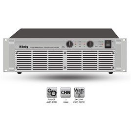 König A-3000S 2 Kanallı 2x1200W Power Amfi