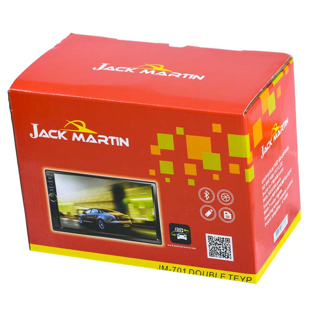 JAMESON Jack Martin 7'' USB-SD-BT 4x60 Watt Double Teyp JM-701