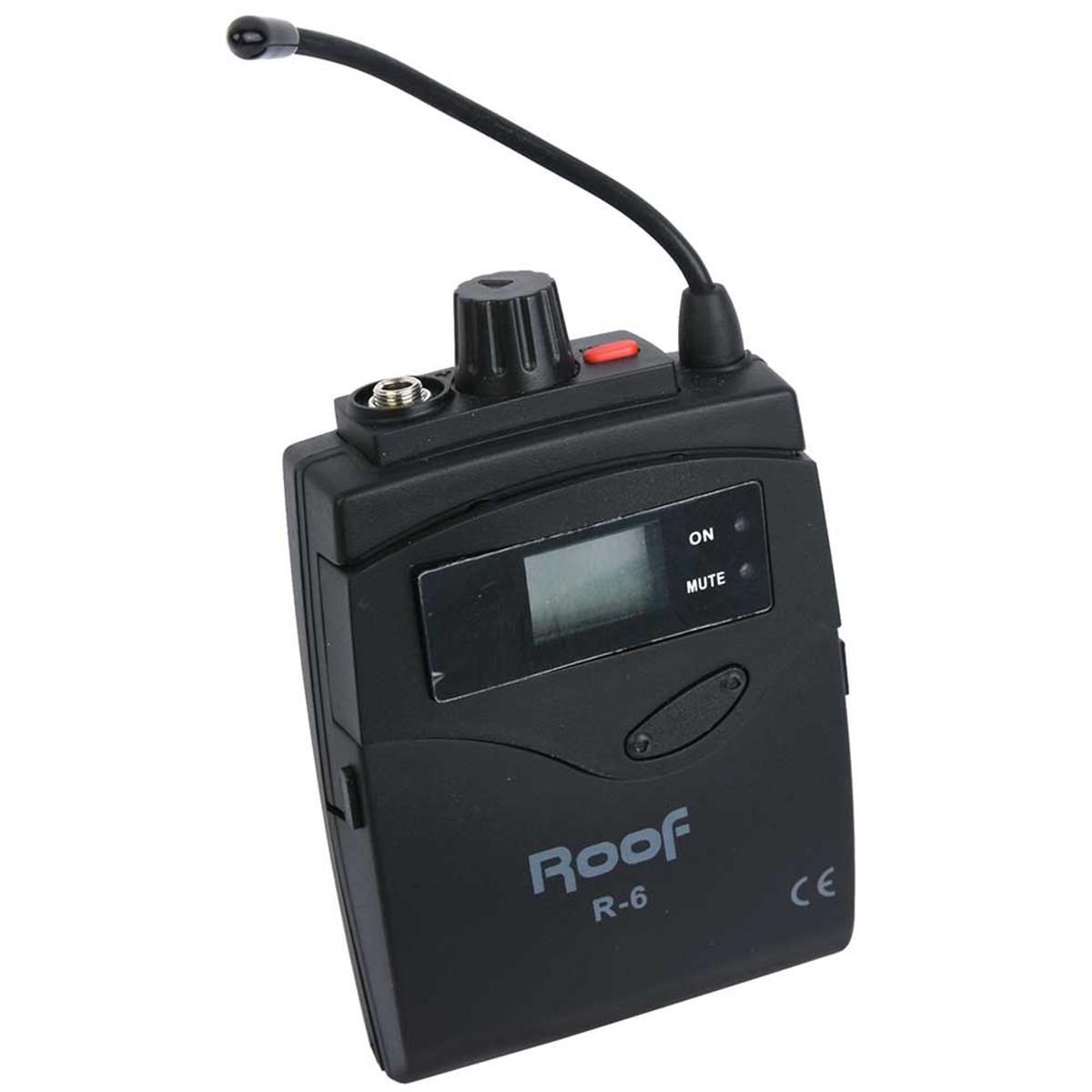 ROOF Uhf Telsiz Verici Yaka Mikrofonu R-6B