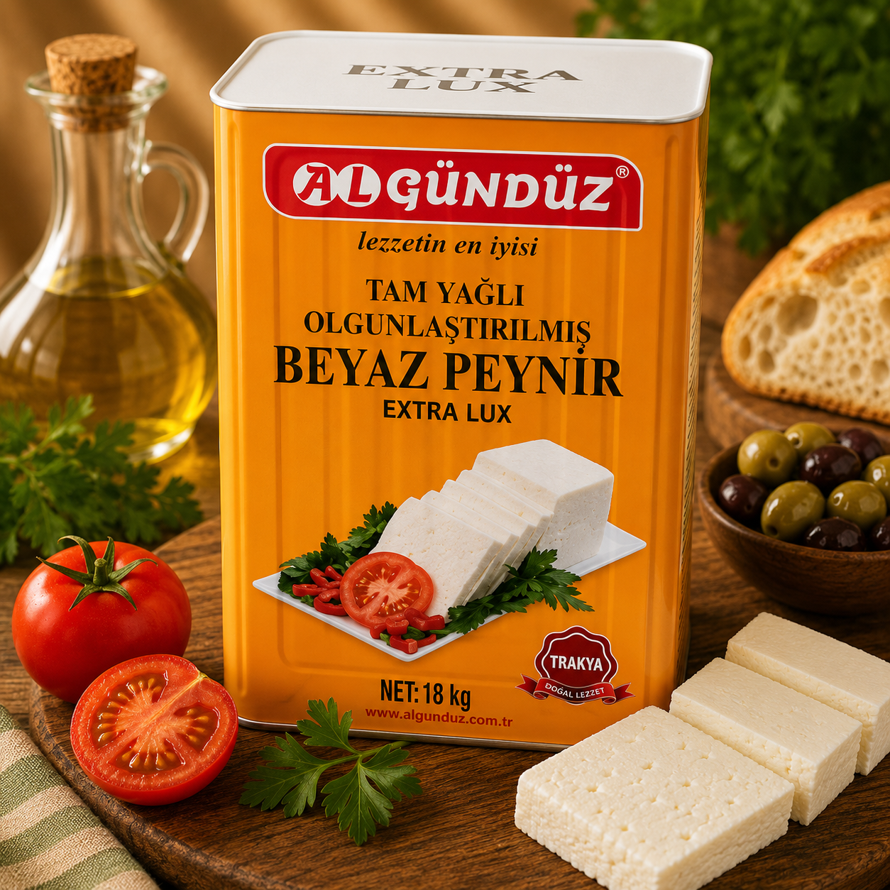 Extra Lüx İnek Peyniri  Teneke 18 Kg
