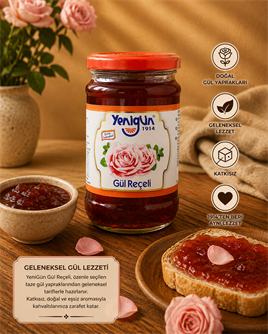 Yenigün Gül Reçeli 380 Gr