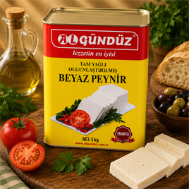 Yumuşak inek peyniri 5 KG teneke