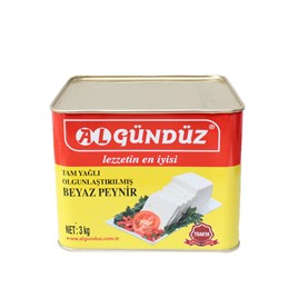 YUMUŞAK İNEK PEYNİRİ ALGÜNDÜZ 3 KG TENEKE