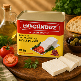 Yumuşak İnek Peyniri  Teneke 3 Kg
