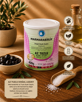 ZEYTİN AZ TUZLU SALAMURA 480 GR MARMARABİRLİK